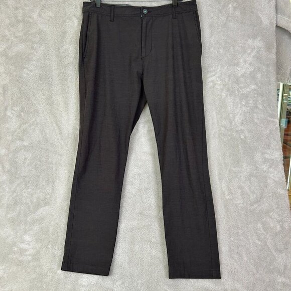2 PAIRS Linksoul Chino Boardwalker 1 Khaki Tan & 1 Brown Golf Pants Mens 38R - Picture 1 of 14